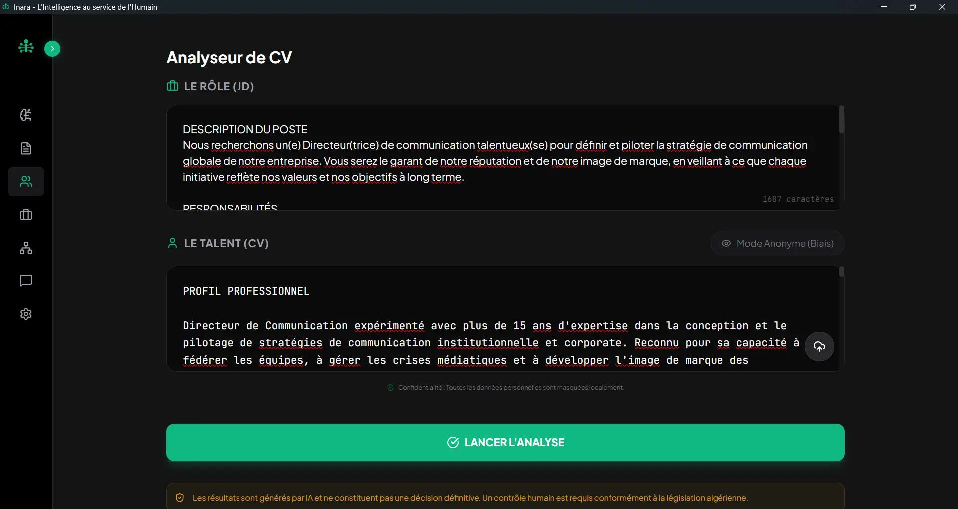 Analyseur de CV